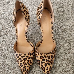 J Crew Leopard Heels